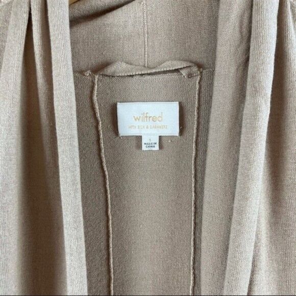 Wilfred Aritzia Silk Cashmere Open Front Cardigan Size Small - Picture 5 of 8